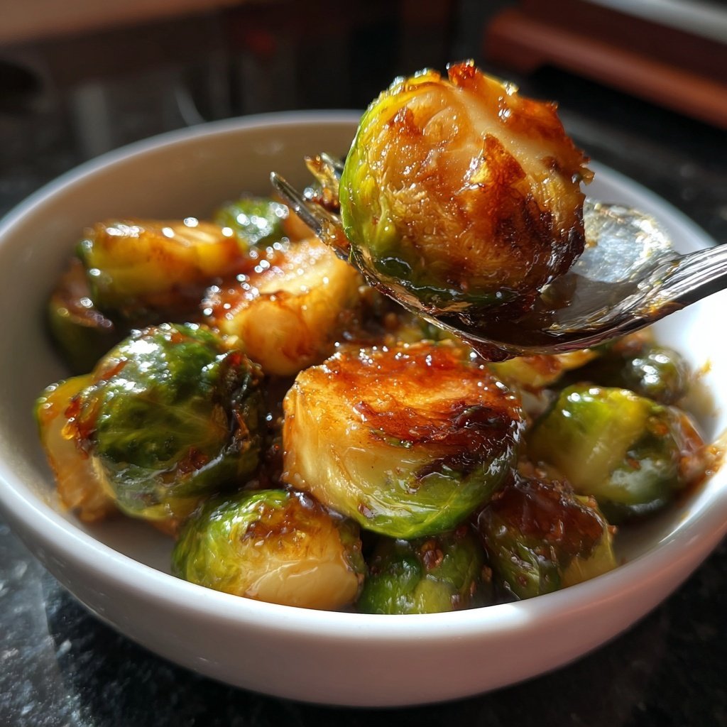 Rosenkohl mit Birnen glasiert