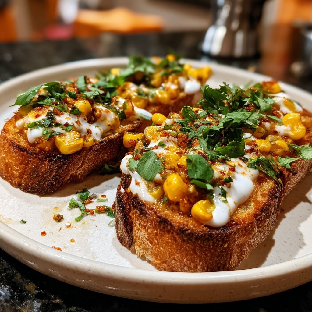 Masala Mais Toasts würzig indisch