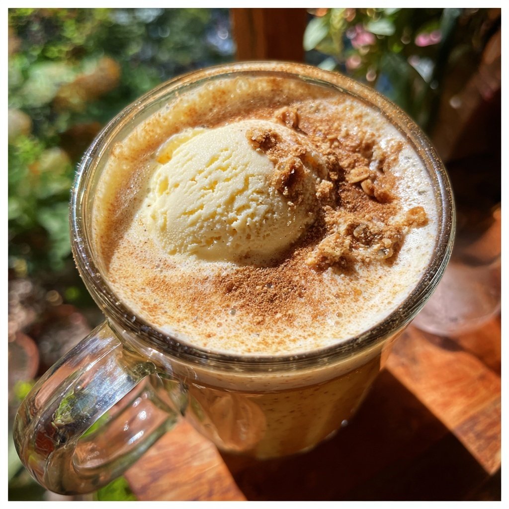 Eierpunsch mit Vanilleeis verfeinert