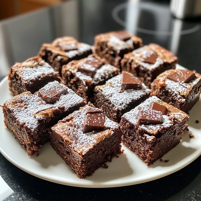 Weihnachtliche Brownies mit Lebkuchengewürz