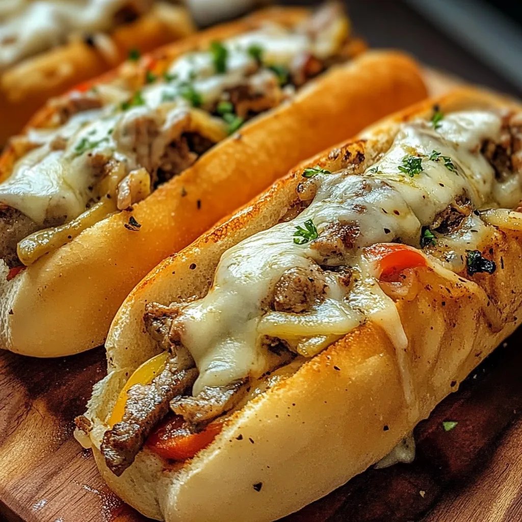 Hähnchen Cheesesteaks