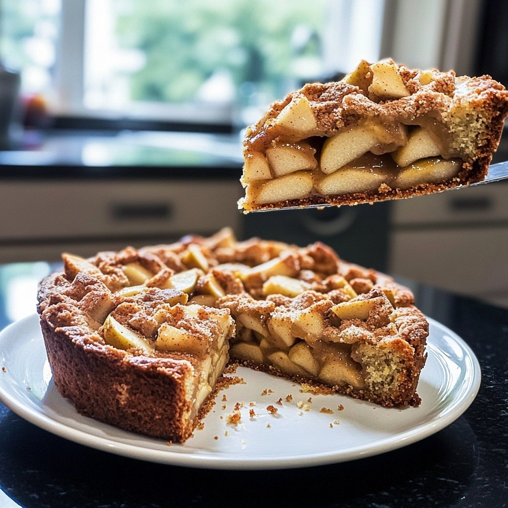 Saisonal-Festlicher Bratapfelkuchen mit Marzipan