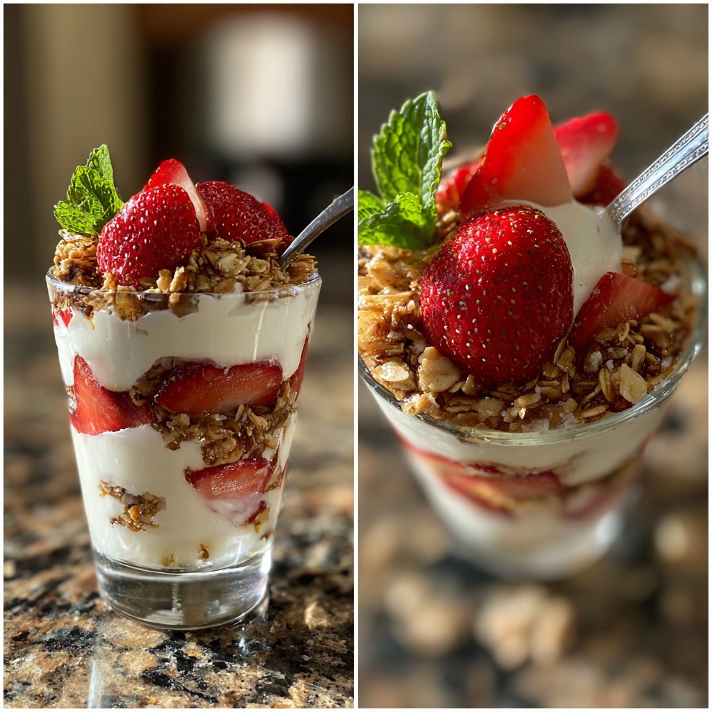 Erdbeer-Joghurt-Parfait