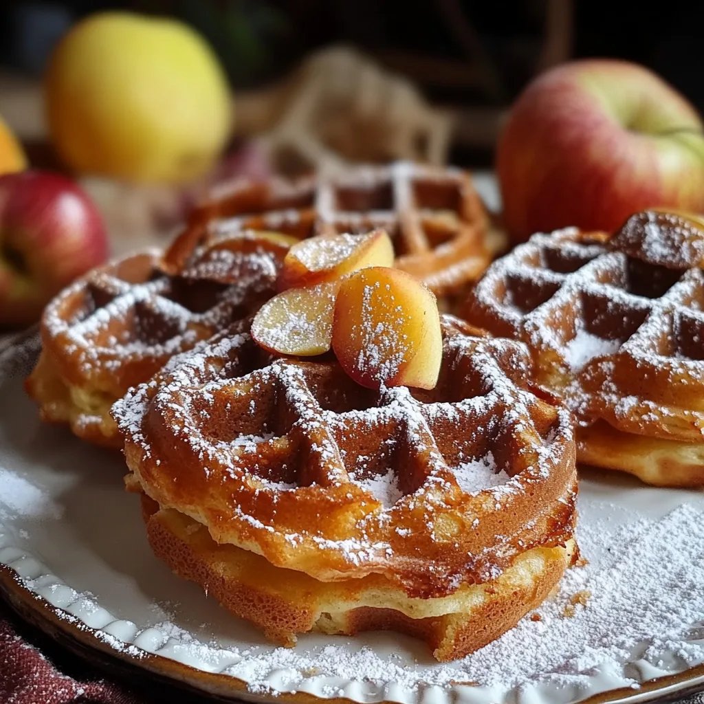 Zuckerfreie Lebkuchen Apfel Waffeln