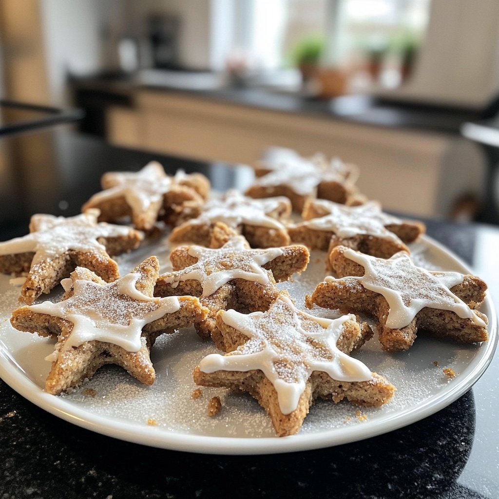Zimtsterne mit Mandeln