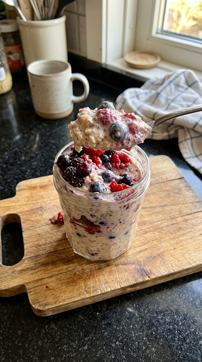 Beeren Explosion Overnight Oats