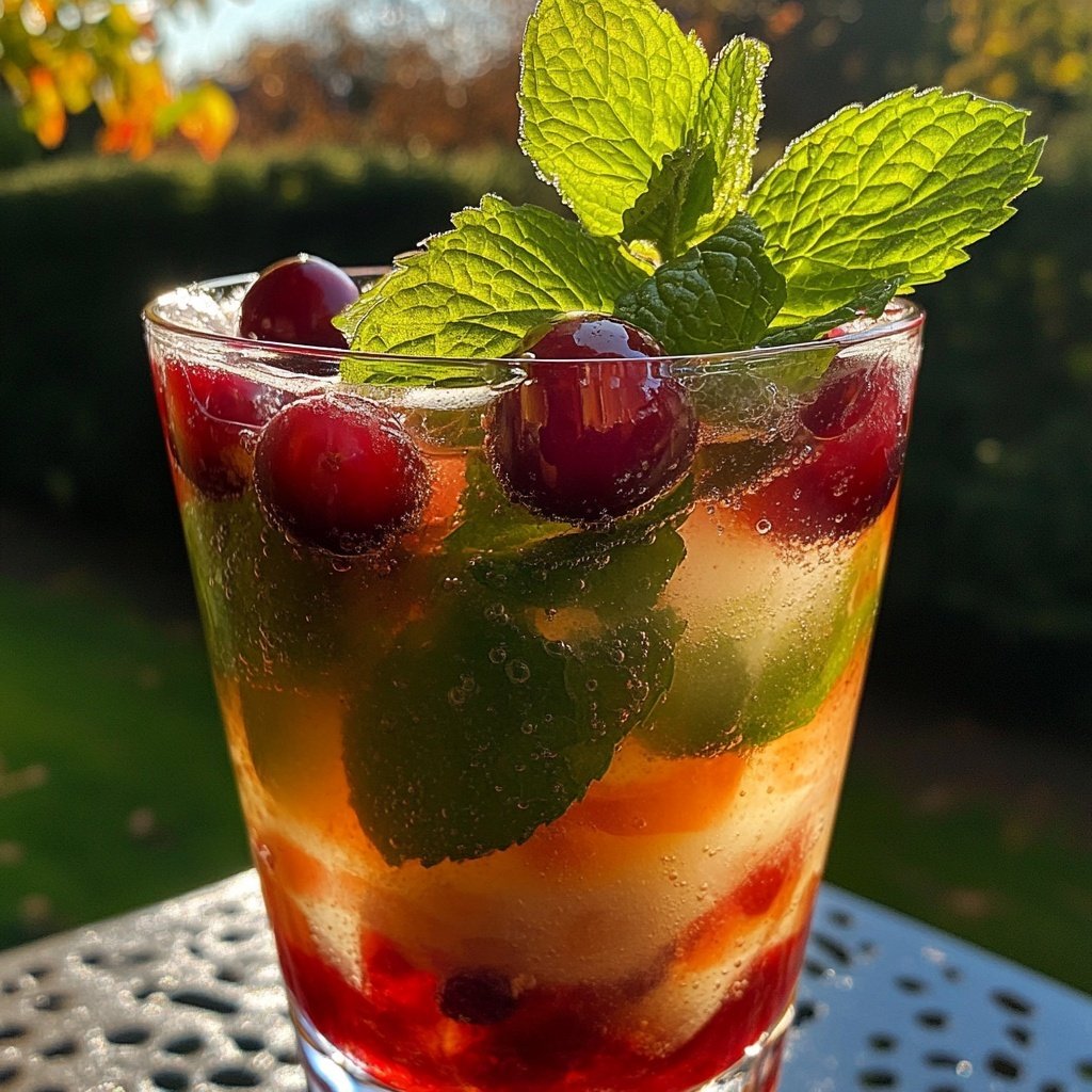 Gewürzter Cranberry-Mocktail