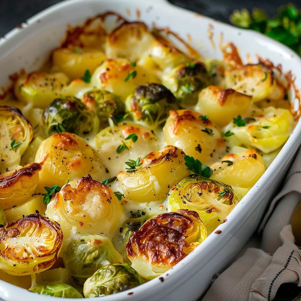 Rosenkohl-Kartoffel-Auflauf