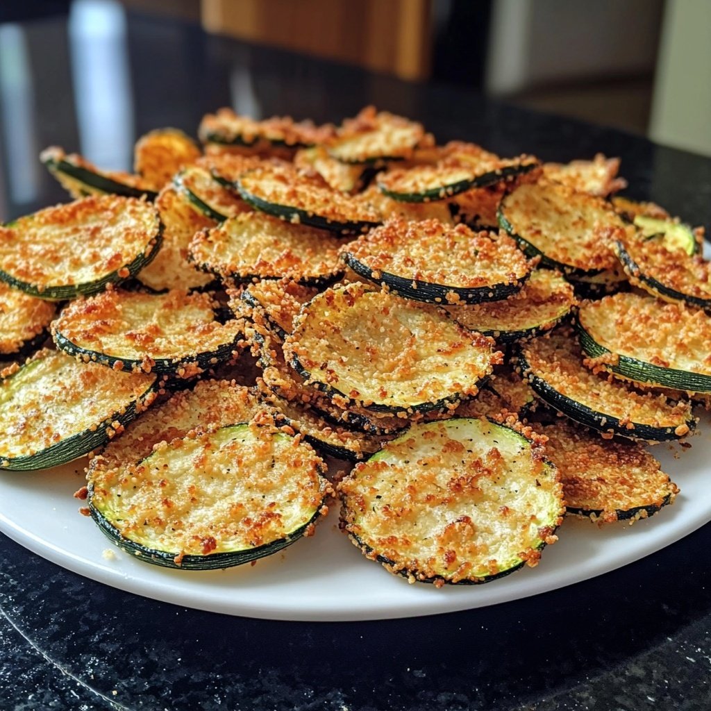 Frittierte Zucchini Parmesan Chips