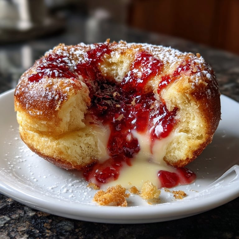 Verlockende Berliner mit Marmelade für nostalgischen Genuss