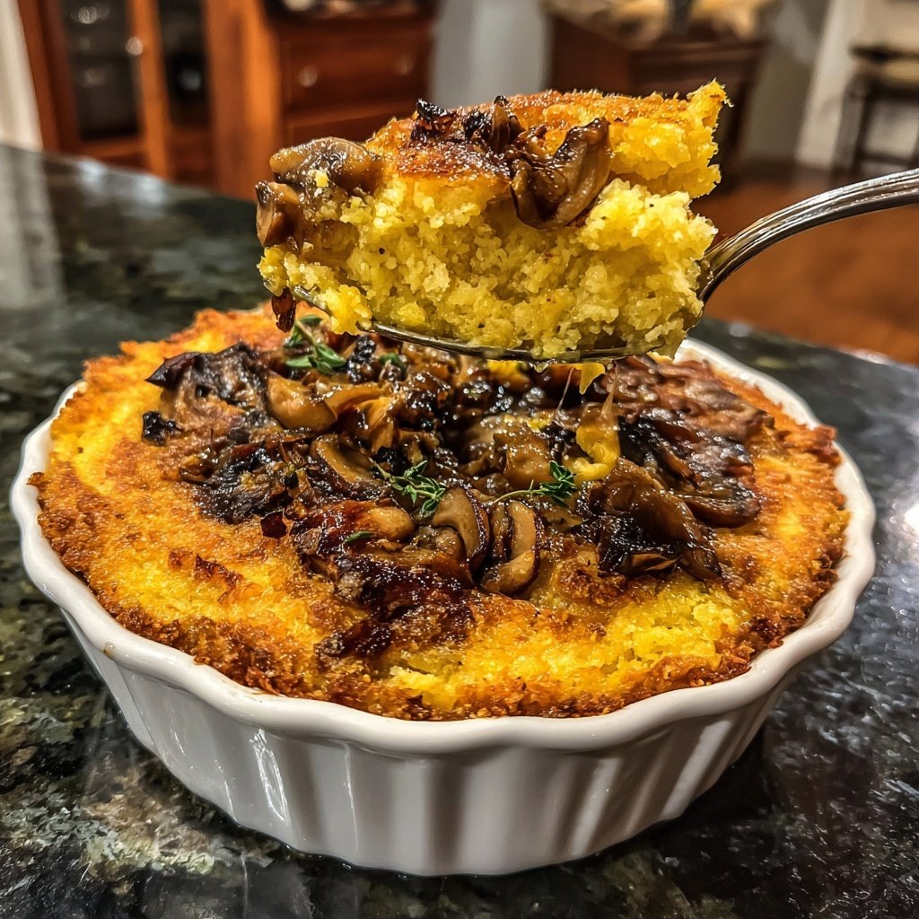 Krosse Polenta mit Pilzragout