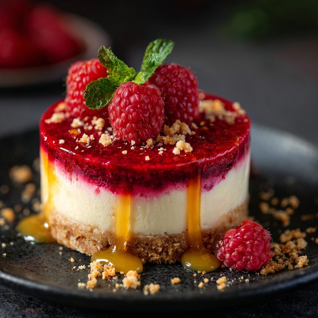 Himbeer-Dessert mit Joghurt