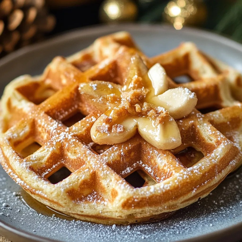 Spekulatius-Waffeln zu Weihnachten
