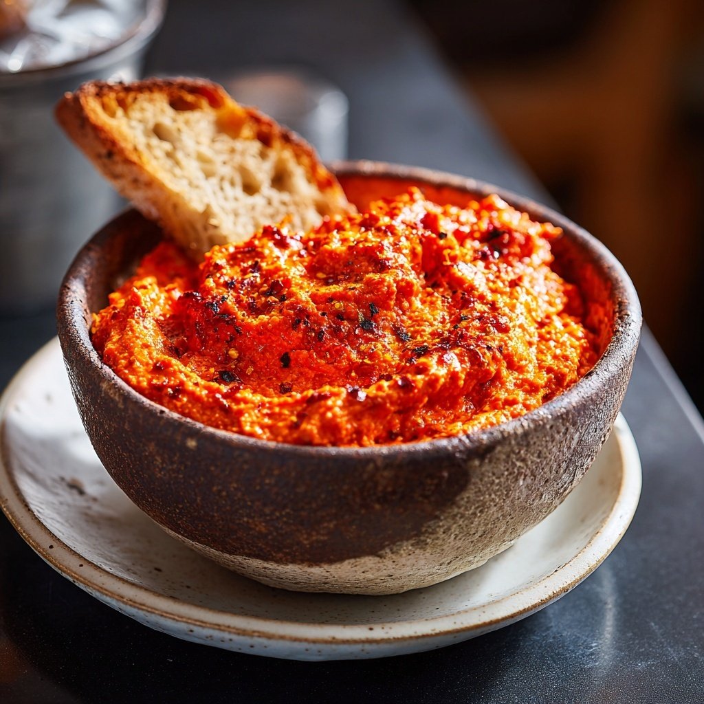 Muhammara geröstete Paprika Dip