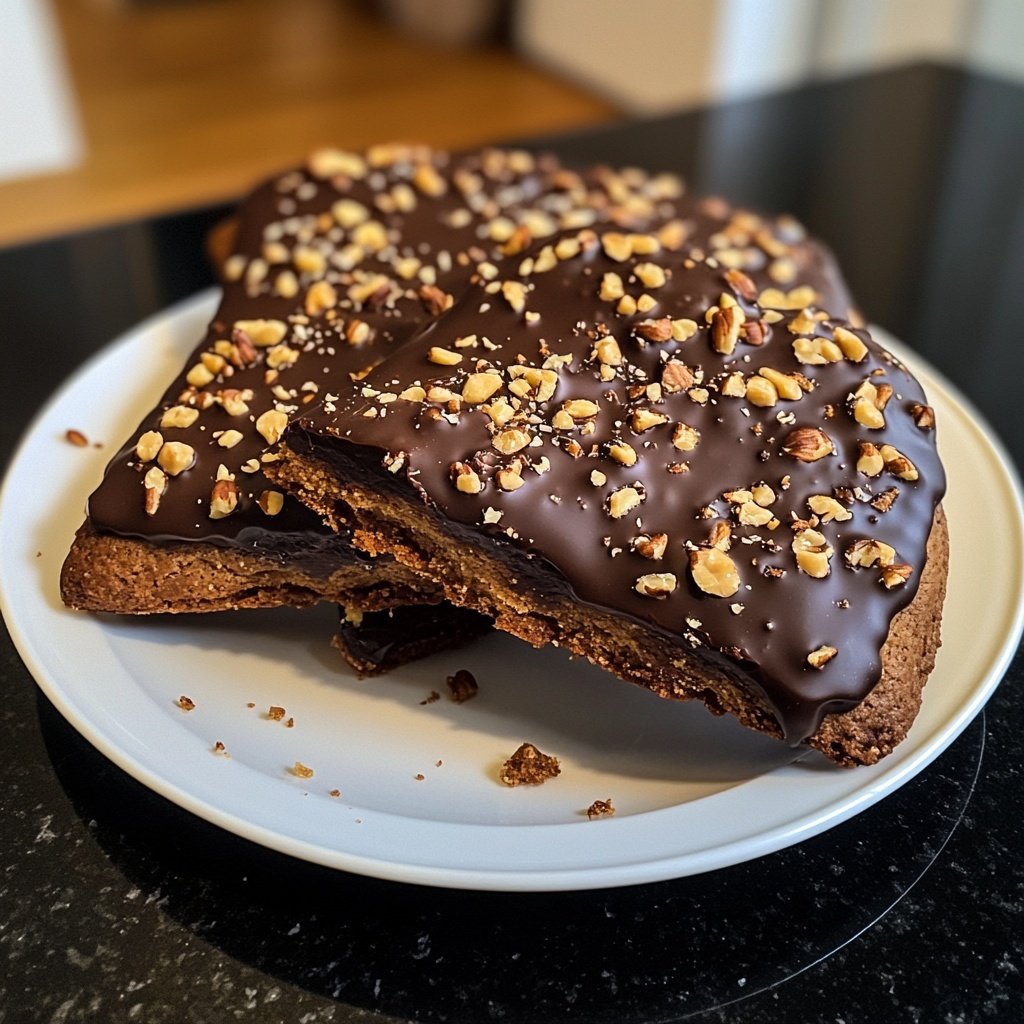 Schokoladenglasierte Lebkuchen