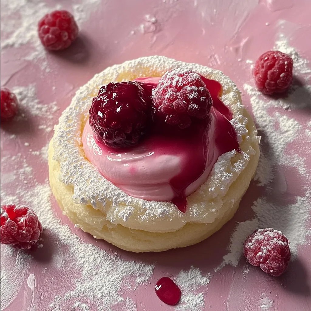 Marzipan Himbeer Plätzchen
