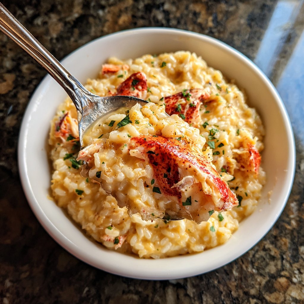 Hummer Risotto Cremig Meeresfrüchte elegant