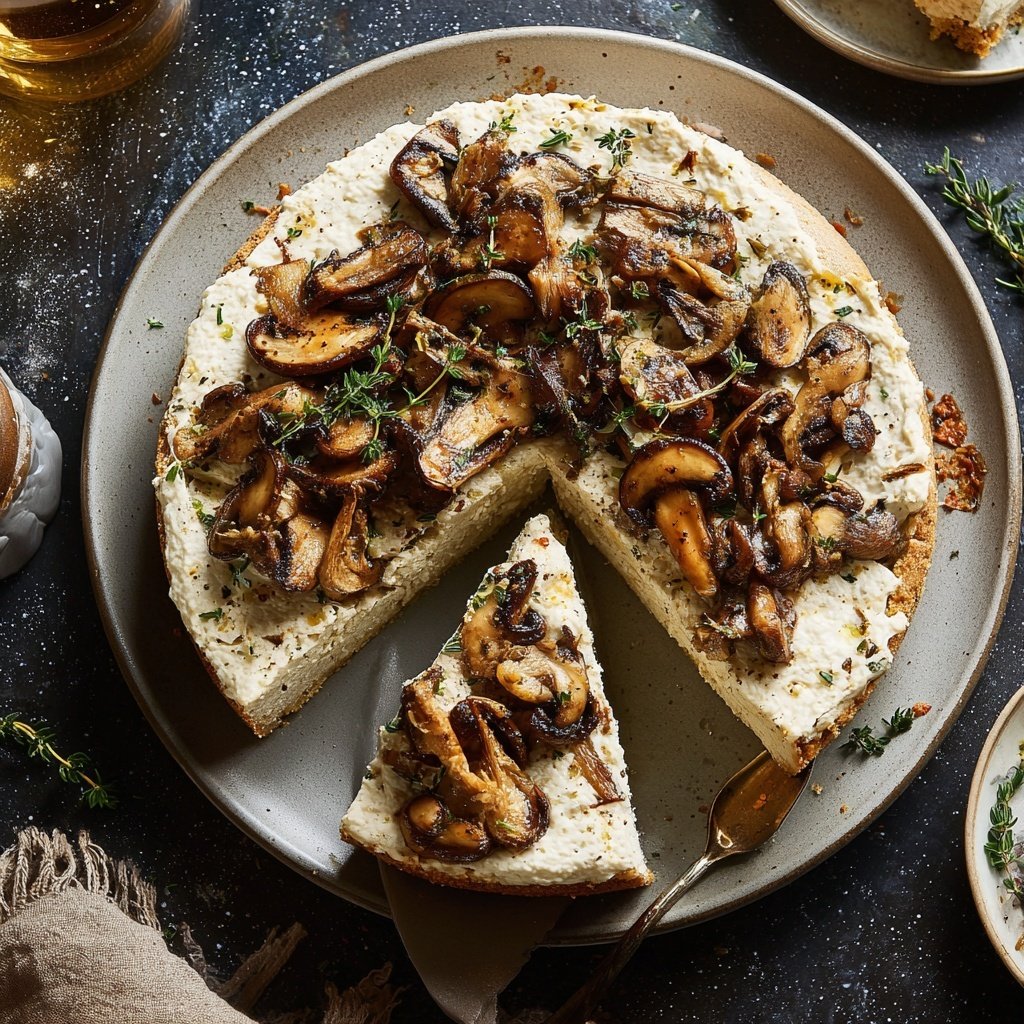 Pilz Törtchen mit Thymian Creme