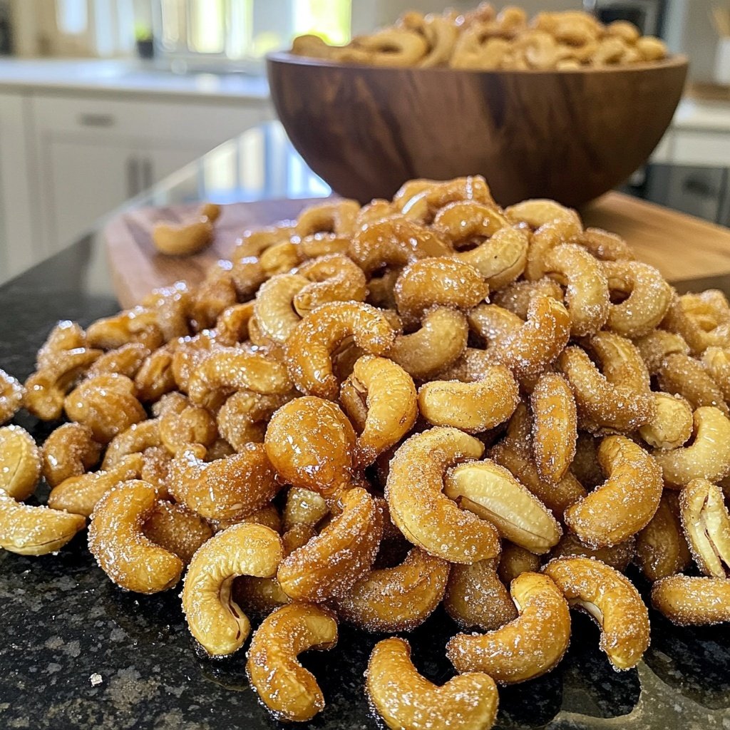 Gebrannte Cashews einfach selber machen