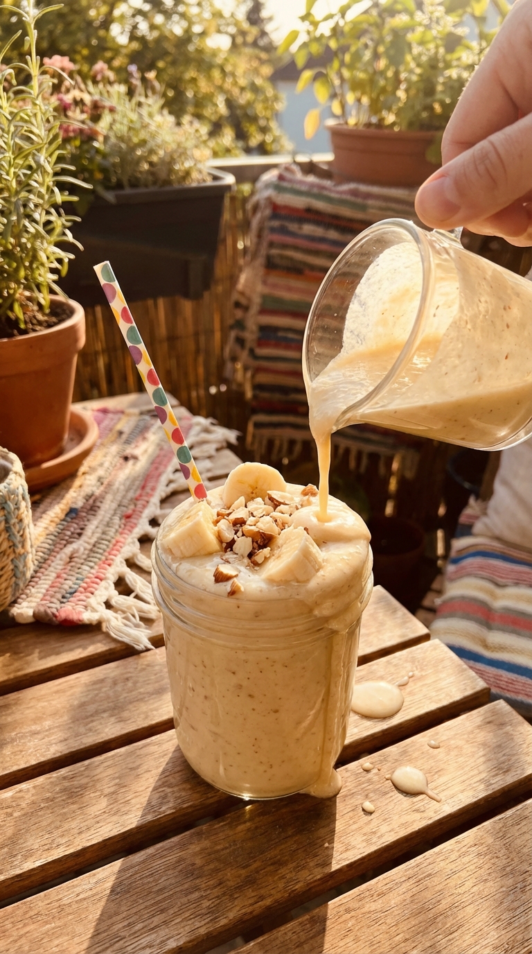 Bananen Mandel Smoothie Shake