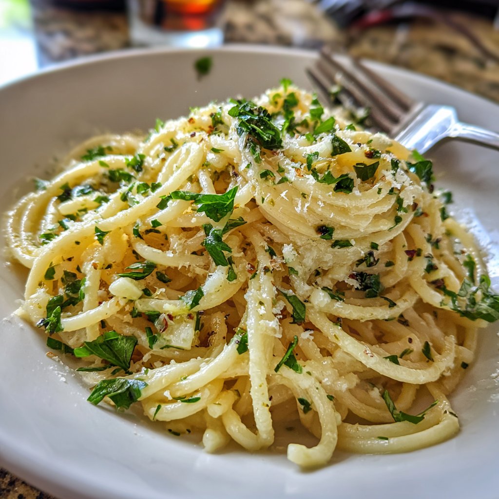 One Pot Creamy Garlic Pasta
