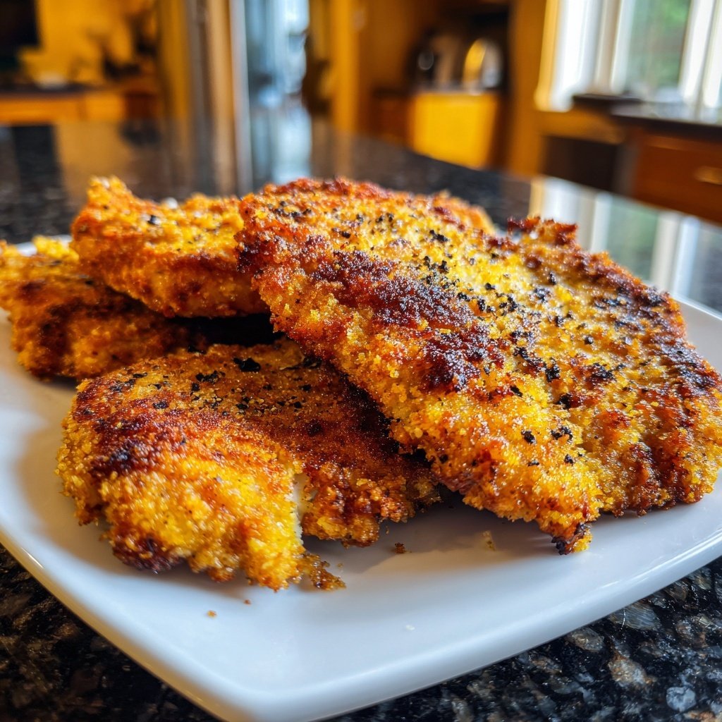 Krosses Air Fryer Wiener Schnitzel Rezept