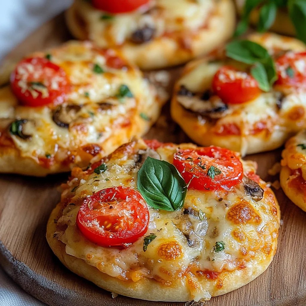 Einfache Pizzabrötchen vegetarisch