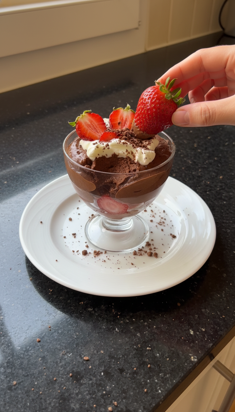 Schoko Erdbeer Liebes Becher​