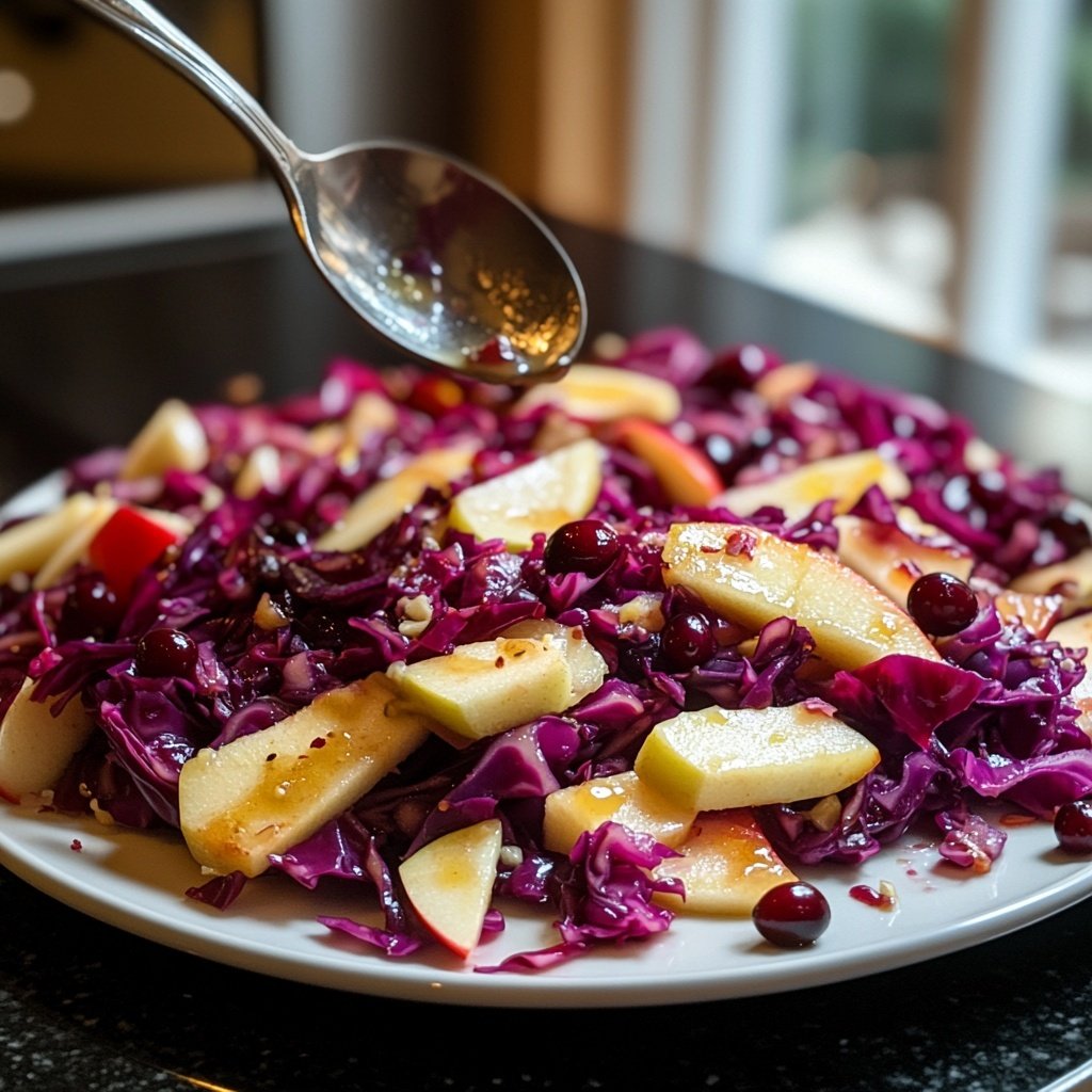 Rotkohl mit Apfel, Zimt und Preiselbeeren