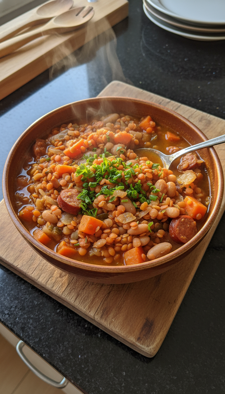 Hülsenfrüchte Eintopf für kalte Tage
