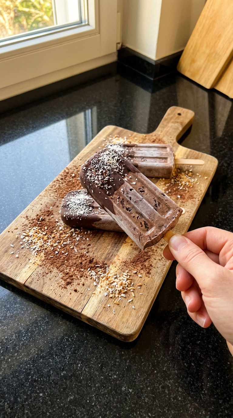 Kakao Kokos Frozen Joghurt Pops