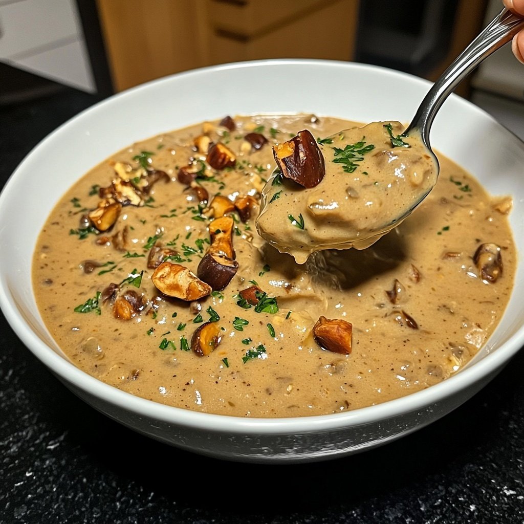 Warme Maronencremesuppe