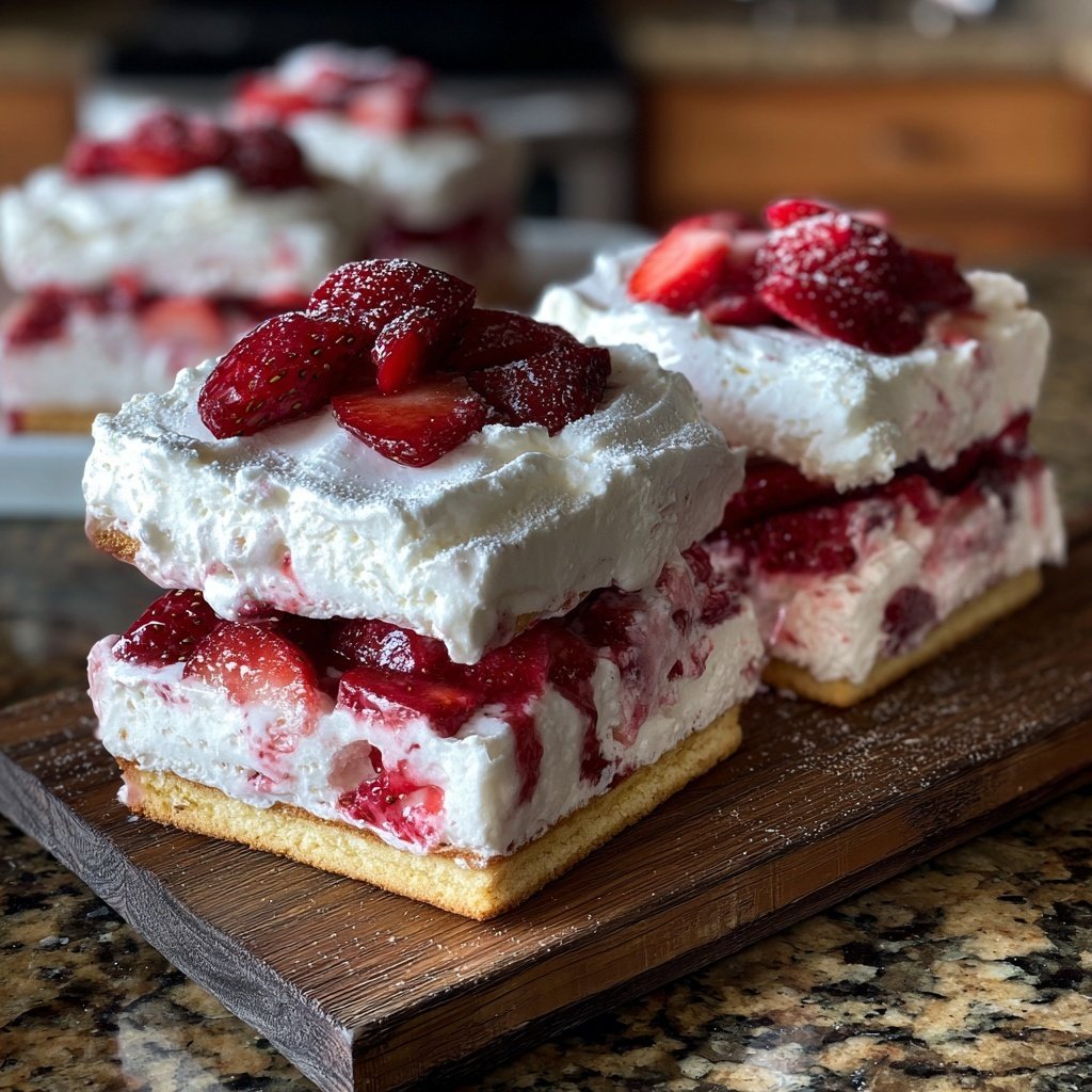 Erdbeer-Shortcake-Eis-Leckereien